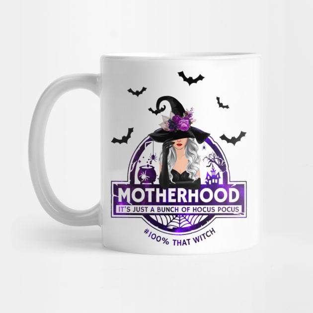 Motherhood Just A Bunch Of Hocus Personalized Gift Mother Halloween by Sunset beach lover